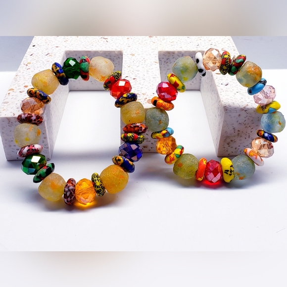 Handmade Beaded African Bracelet, Unisex #11 (2 pieces) - Picture 2 of 5